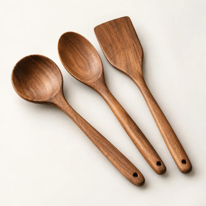 Wooden Utensil Set - AI-generated illustrative demo image