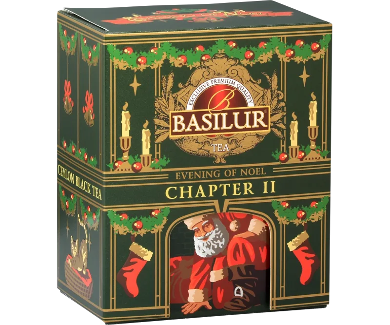 Basilur Evening Of Noel - Cinnamon, Almonds and Cornflower Black Tea - 75g Loose Leaf