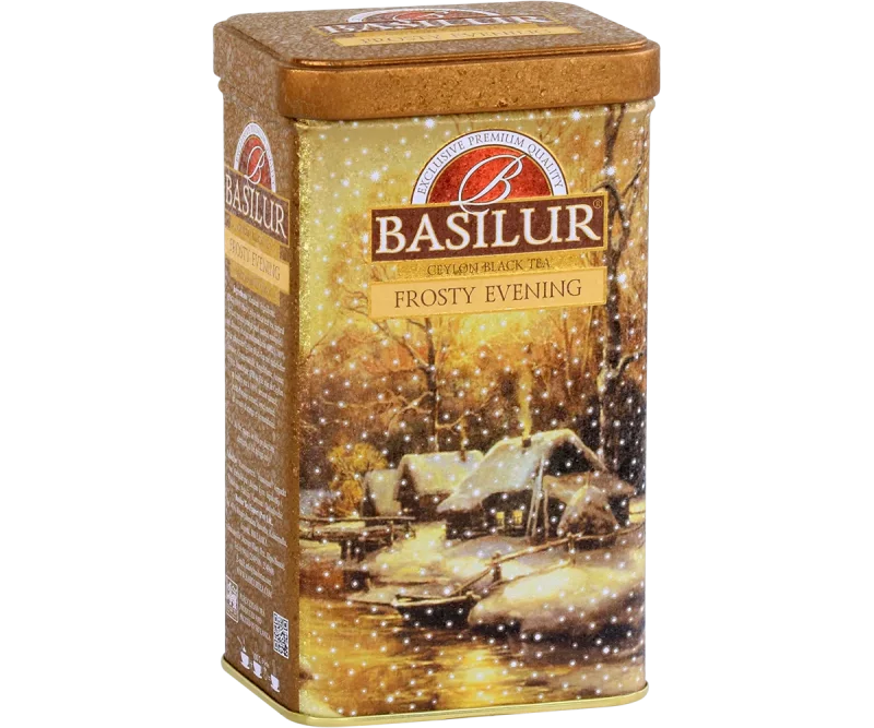 Basilur Frosty Evening Tin Caddy - 85g Ceylon Black Tea
