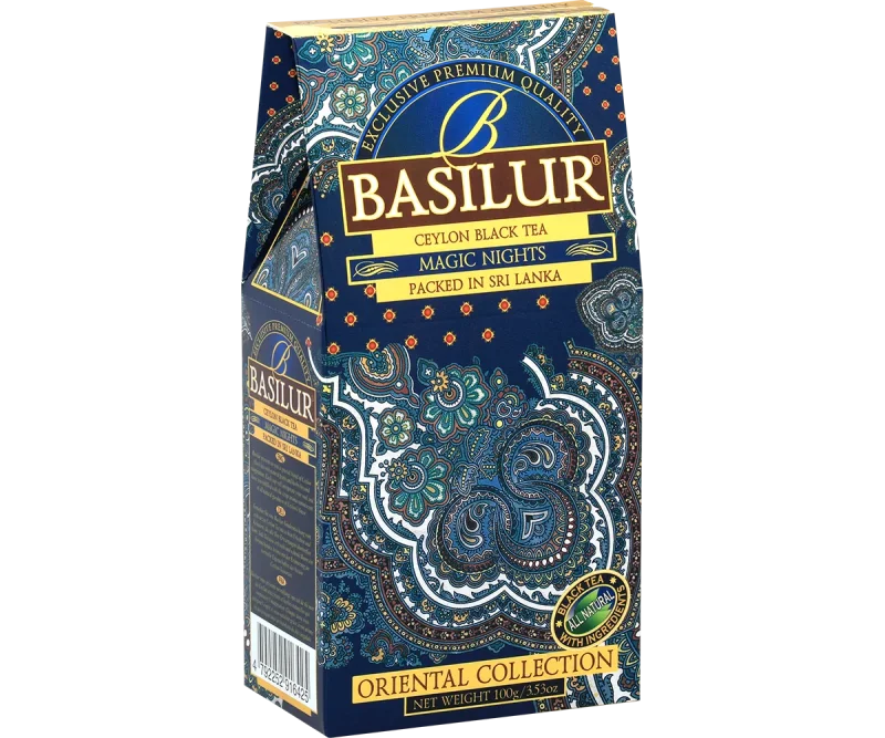 Basilur Magic Nights Black Tea Blend - 100g Loose Leaf Refill Pack