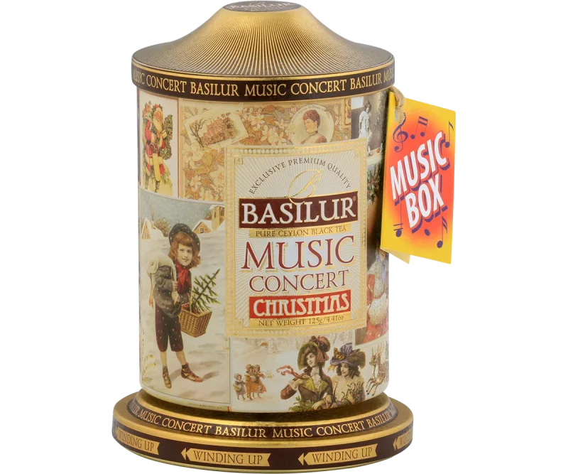 Basilur Music Concert Tin Caddy - Christmas Song - 100g Loose Leaf Black Tea