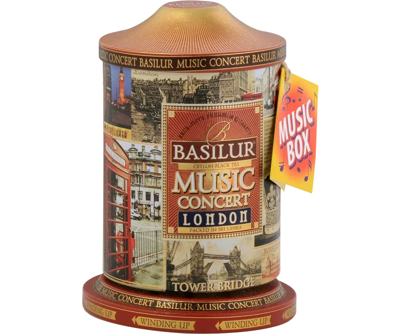 Basilur Music Concert Tin Caddy - London - 100g Loose Leaf Black Tea