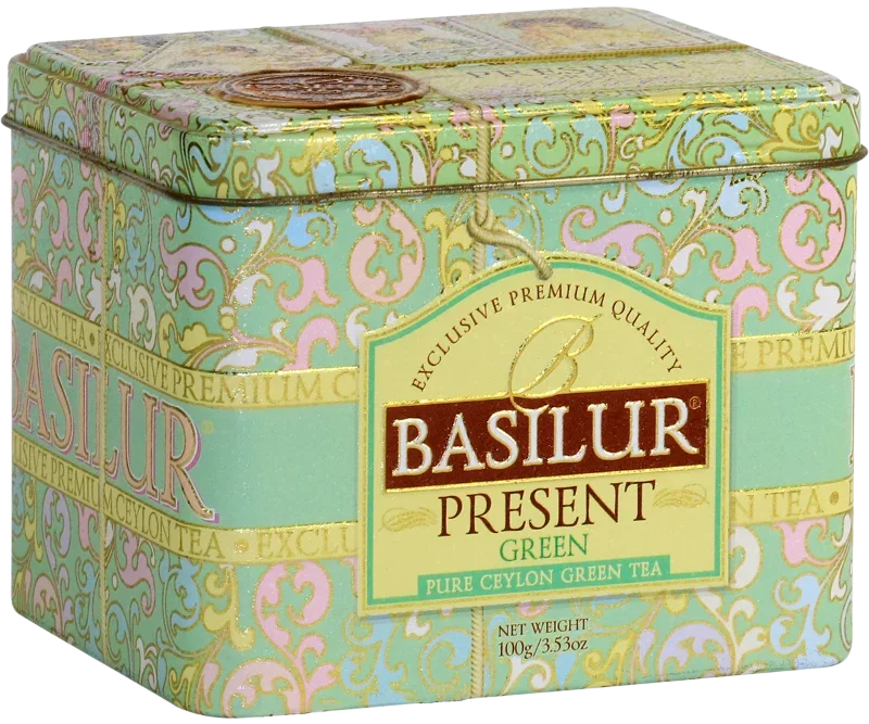 Basilur Present Green - Berry and Flower Petal Green Tea Blend - 100g Loose Leaf
