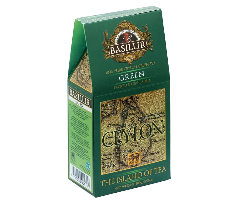 Basilur Pure Ceylon Green Tea - 100g Loose Leaf Green Tea