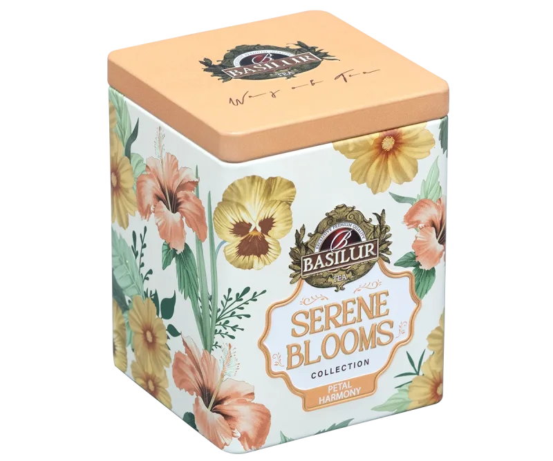 Basilur Serene Blooms Luxury Tin Caddy - Petal Harmony - 75g Loose Leaf