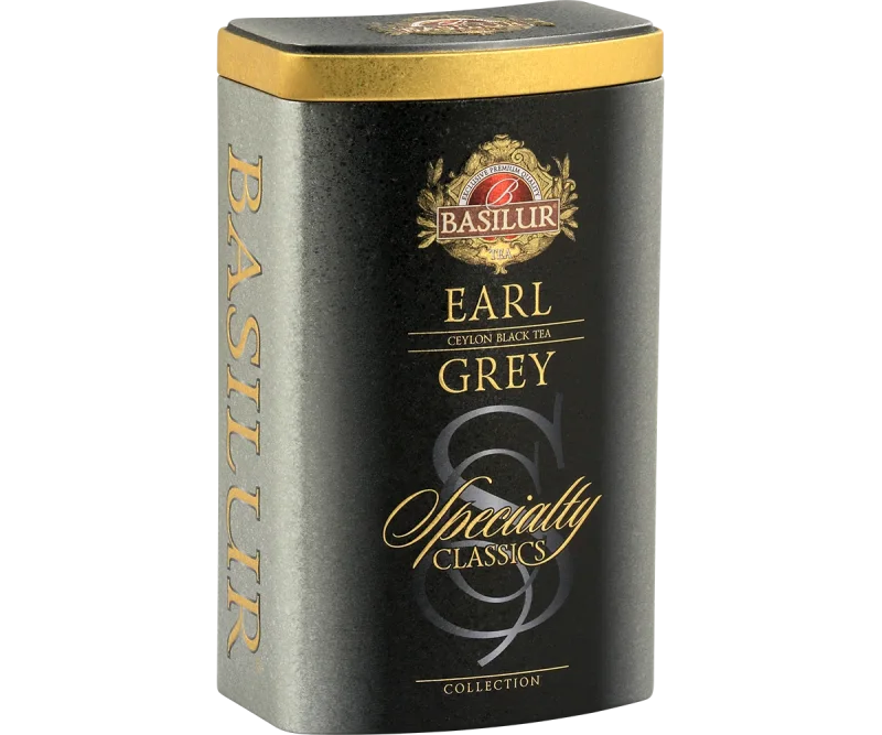 Basilur Specialty Classics Earl Grey Tin Caddy - 100g Loose Leaf Black Tea