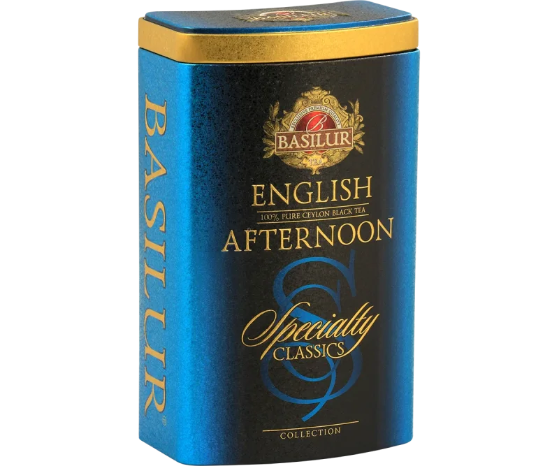 Basilur Specialty Classics English Afternoon Tin Caddy - 100g Loose Leaf Black Tea