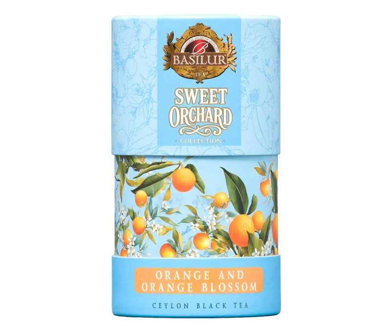 Basilur Sweet Orchard Orange & Orange Blossom - 75g Loose Leaf Black Tea