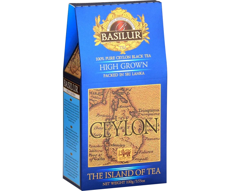 Basilur The Island of Tea - High Grown Pure Ceylon Black Tea - 100g Loose Leaf Refill Pack