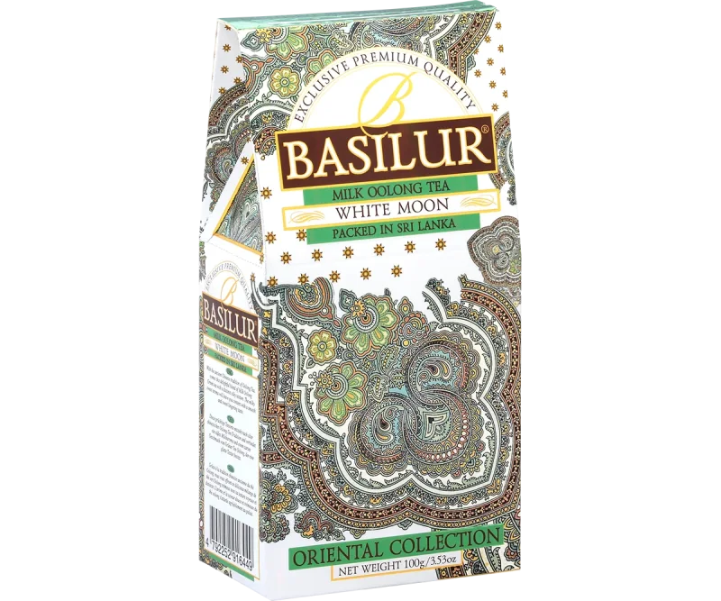 Basilur White Moon - 100g Loose Leaf Chinese Milk Oolong Tea Refill Pack