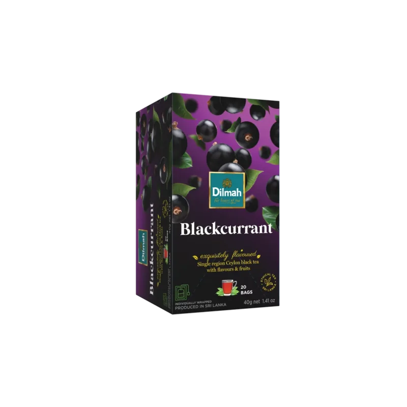 EFT Blackcurrant Ceylon Black Tea-20 Individually Wrapped Tea Bags