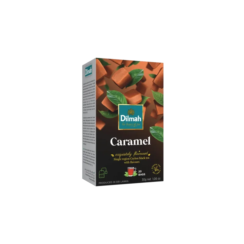 EFT Caramel Ceylon Black Tea - 20 Tea Bags with Tag