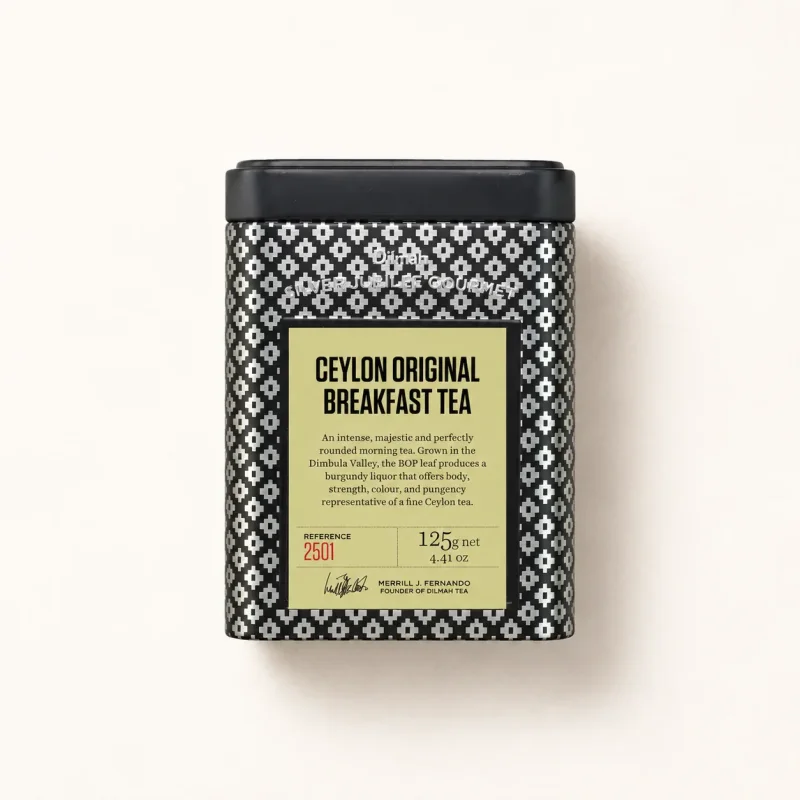 Silver Jubilee Ceylon Original Breakfast Black Tea Tin Caddy-125g Loose Leaf