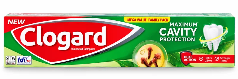Clogard Cavity Protection Toothpaste 200g Mega Value Family Pack front packaging