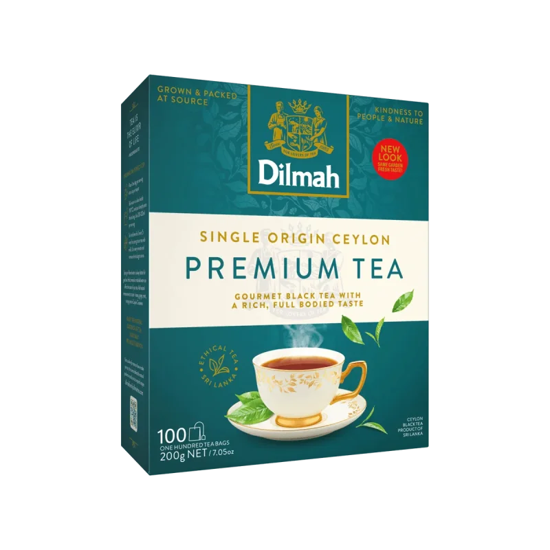 Premium Ceylon Black Tea-100 Tea Bags With Tag
