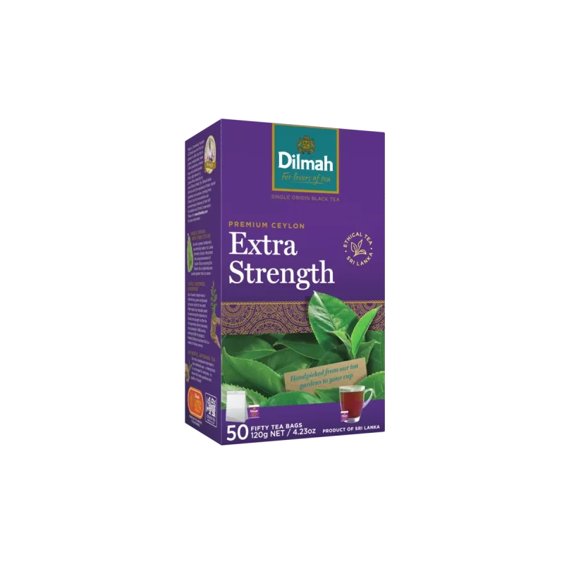 Premium Ceylon Extra Strength Black Tea-50 Tea Bags with Tag