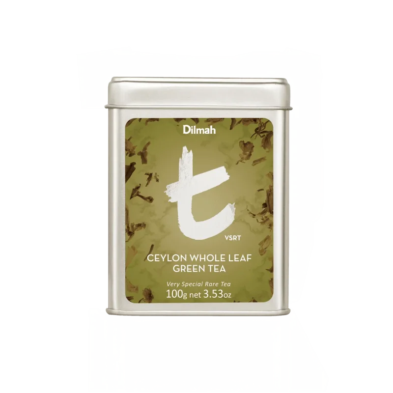 t-Series VSRT Ceylon Whole Leaf Green Tea Tin Caddy-100g Loose Leaf