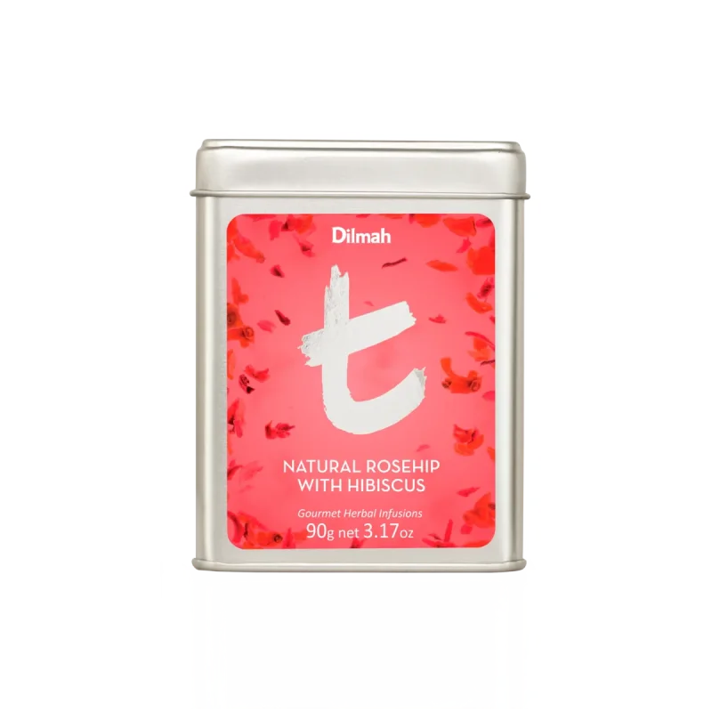 t-Series Natural Rosehip with Hibiscus Infusion Tin Caddy-90g Loose Leaf
