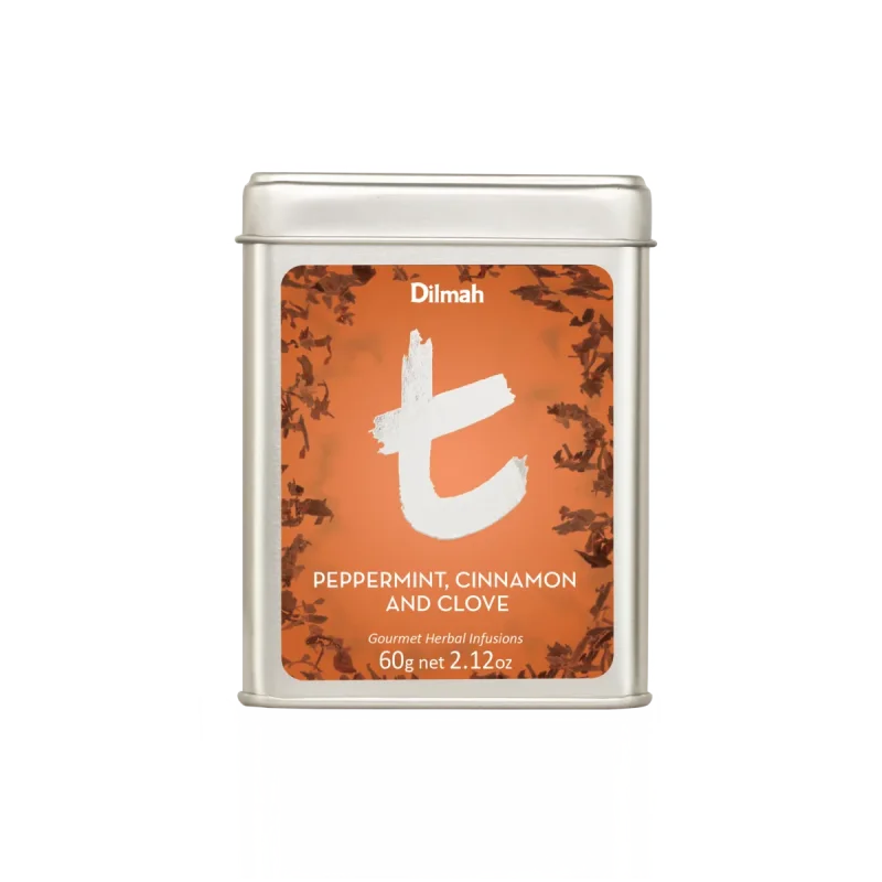 t-Series Peppermint Cinnamon and Clove Infusion Tin Caddy-60g Loose Leaf