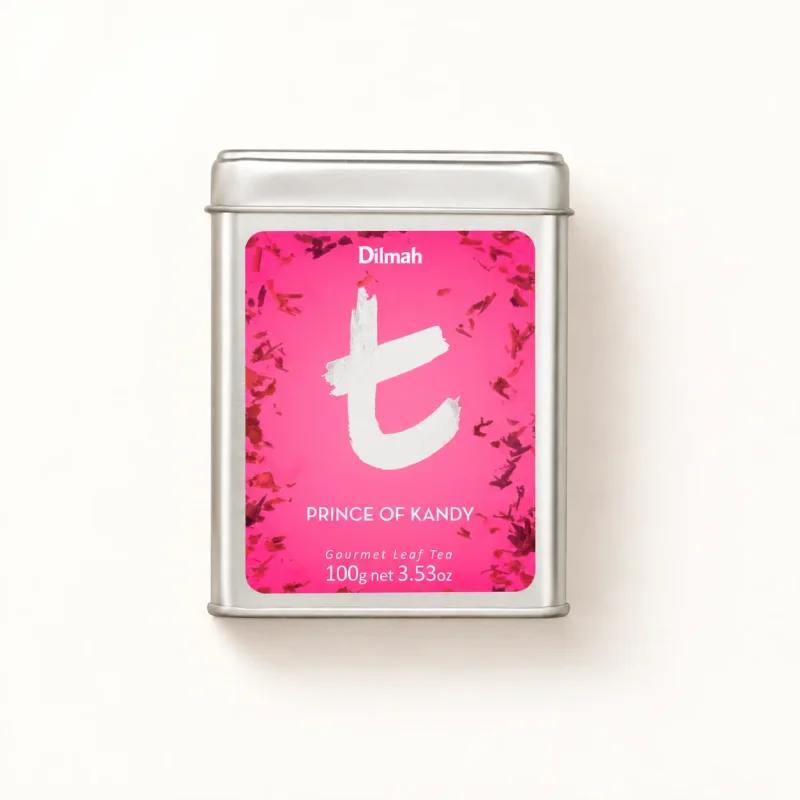t-Series Prince of Kandy Ceylon Black Tea Tin Caddy-100g Loose Leaf