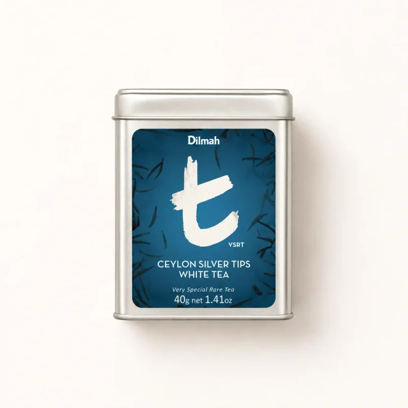 t-Series VSRT Ceylon Silver Tips White Tea Tin Caddy-40g Loose Leaf