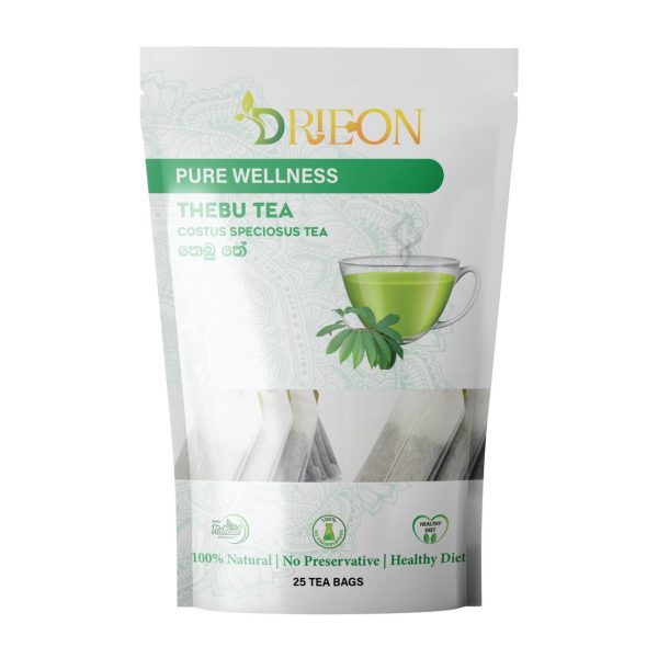 Thebu Tea – Drieon Pure Wellness Costus Speciosus Herbal Tea 25 Bags
